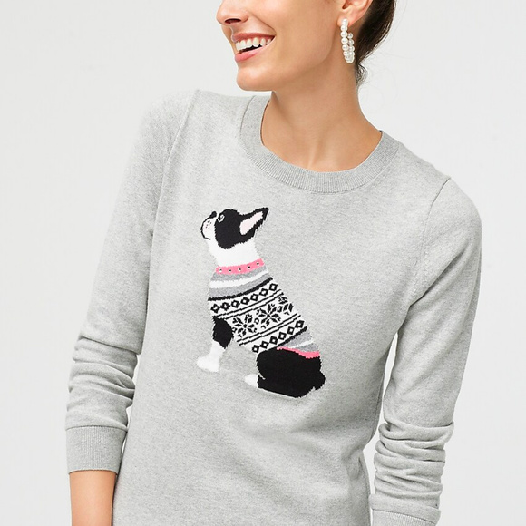 J. Crew Sweaters - 🆕 NWT 🐶 J. Crew Boston terrier Teddie sweater